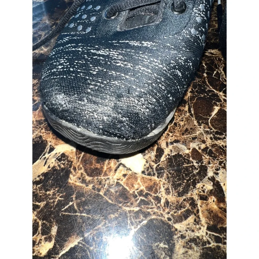 Dansko Charlie Black Grey Space Dye Polka Dot Walking Shoes Sneakers Womens 39